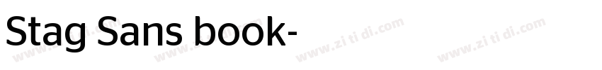 Stag Sans book字体转换